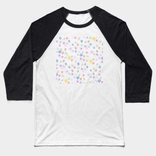 Delicate flowers with leaves Baseball T-Shirt